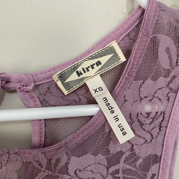 Kirra lavender purple peplum with lace XSmall - Picture 3 of 6